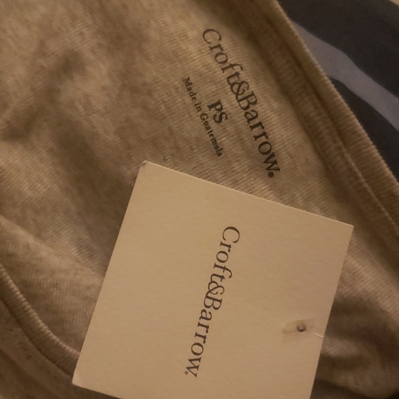 NWT Croft & Barrow Graphic Tee T-Shirt Beach Casual New Grey 100% Cotton EUC - Picture 3 of 5